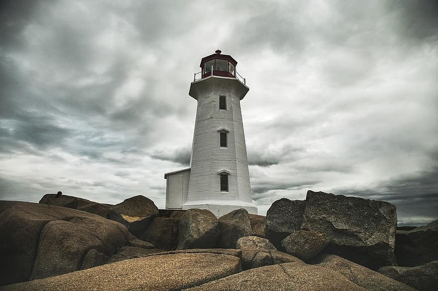 Landscape, Lighthouse, Coast, Coastline, Seashore, Shore, Stones, Rocks, Tower, Navigation, St Margarets Bay