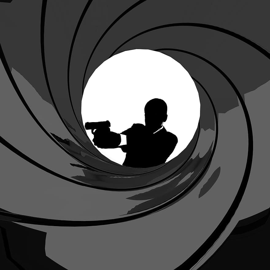 James, Bond, Spy, Movie, Credit, Eye, Gun, Man, Agent, Weapon, 007