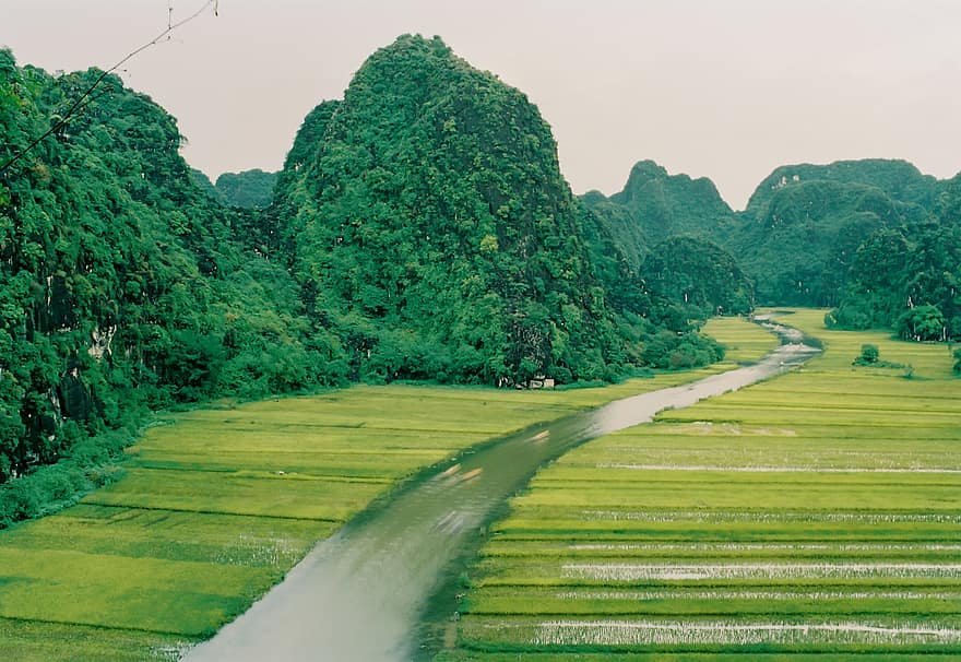 كوك تام ، فيتنام ، نهر ، الوادي ، الجبال ، المناظر الطبيعيه ، طبيعة