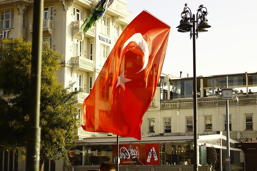 Χώρα, σημαία, τούρκικος, ταξίδι
