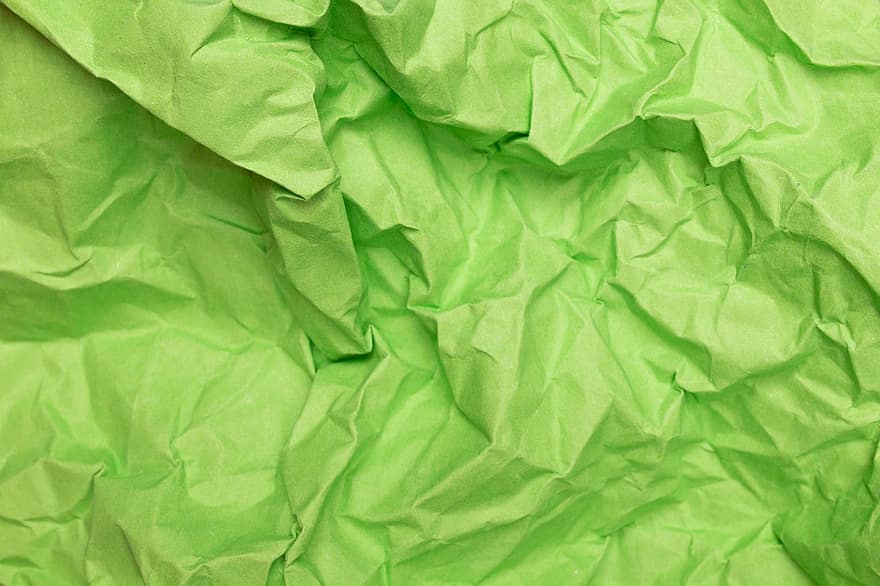 Crumpled Paper, Green Paper, Digital Scrapbooking, Digital Paper, Wallpaper, Background, Colored Paper