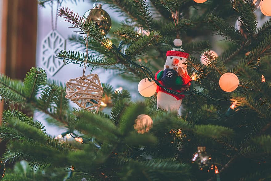 χριστουγεννιάτικο δέντρο, στολίδια, Χριστούγεννα, διακόσμηση, ντεκόρ, πεύκο, εορταστικός