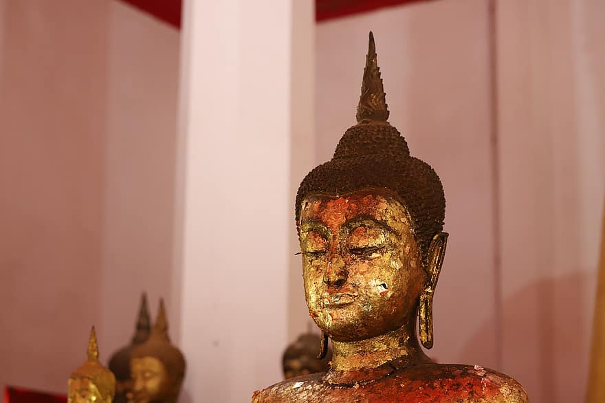 Буда, статуя, храм, скулптура, капище, будизъм, религия, chiang rai