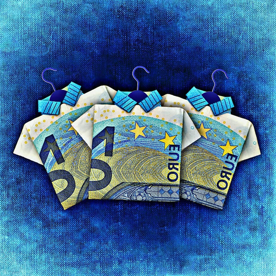 das letzte Hemd, Banknote, Währung, Euro, Zahlungsmittel und Zahlungsmitteläquivalente, Reservieren, Falttechnik