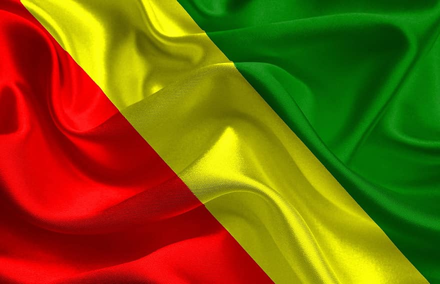 bandeira, Congo, África, nação, papel de parede, imagem de fundo, símbolo, país, verde, africano, nacional