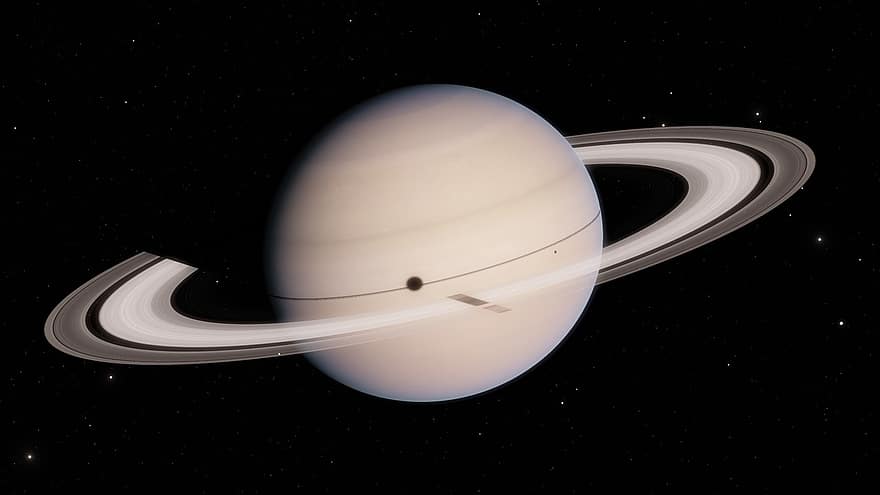 astronomie, ruimte, ster, planeet, satelliet, Saturnus