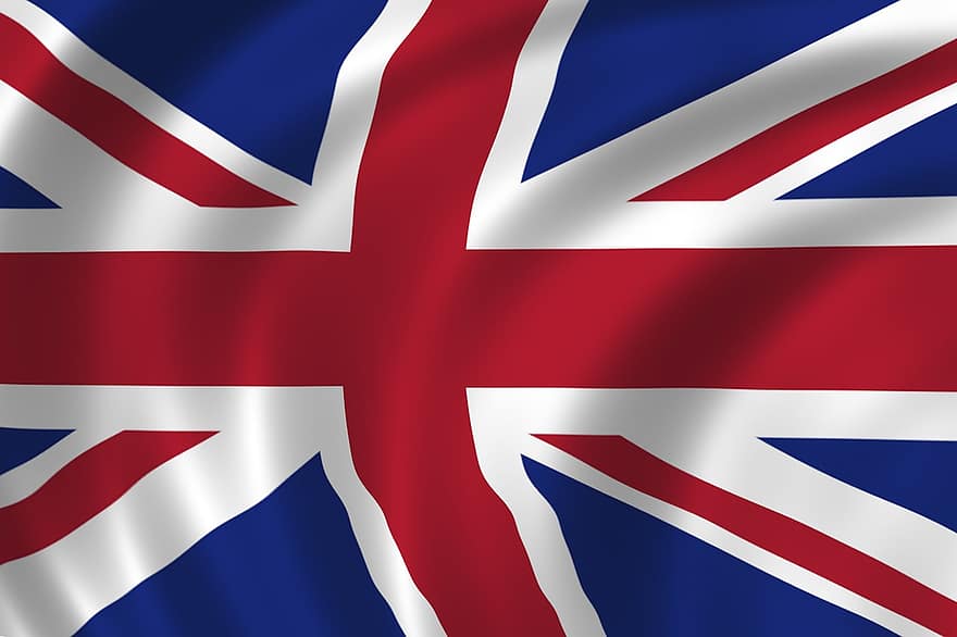flagga, Storbritannien, brittisk, storbritannien, nationell