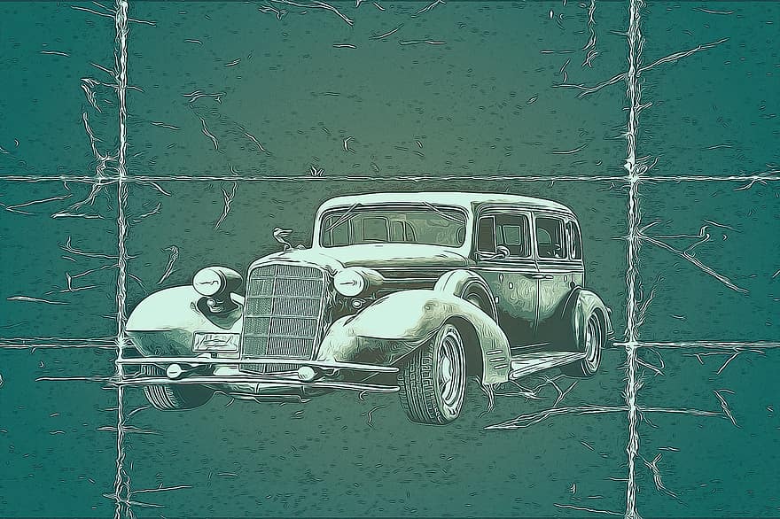 automobil, antik bil, køretøj, ride, plakat, retro, årgang, bil, gammeldags, gammel, land køretøj