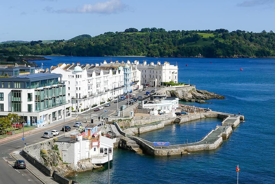 Cornwall, England, Insel, Meer, Ozean, Wasser, die Architektur, berühmter Platz, Küste, Reise, Sommer-