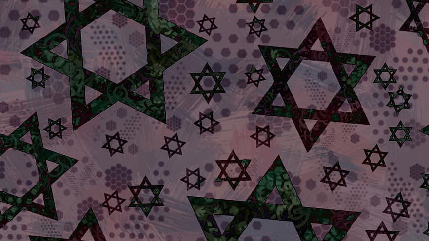 ster van David, patroon, behang, naadloos, magen david, Jodendom, Joodse symbolen, religie, hanukkah, bat mitzvah, Jom Hazikaron