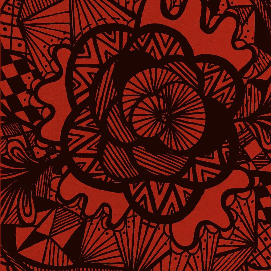 Hintergrund, abstrakt, rot, schwarz, modern, Sammelalbum, Quadrat, grunge, Gekritzel, Zeichnung, bunter abstrakter Hintergrund