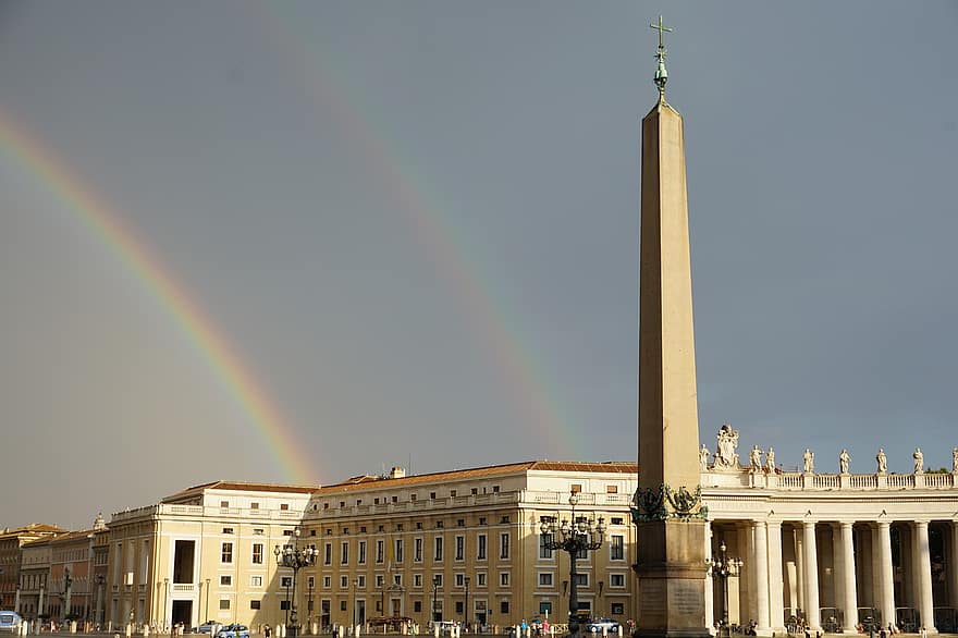 Vaticano, arco iris, egipcio, viaje