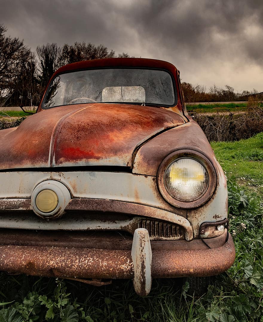 vechi, mașină, epocă, retro, clasic, Cuba, auto, spart, transport, motor, abandonat