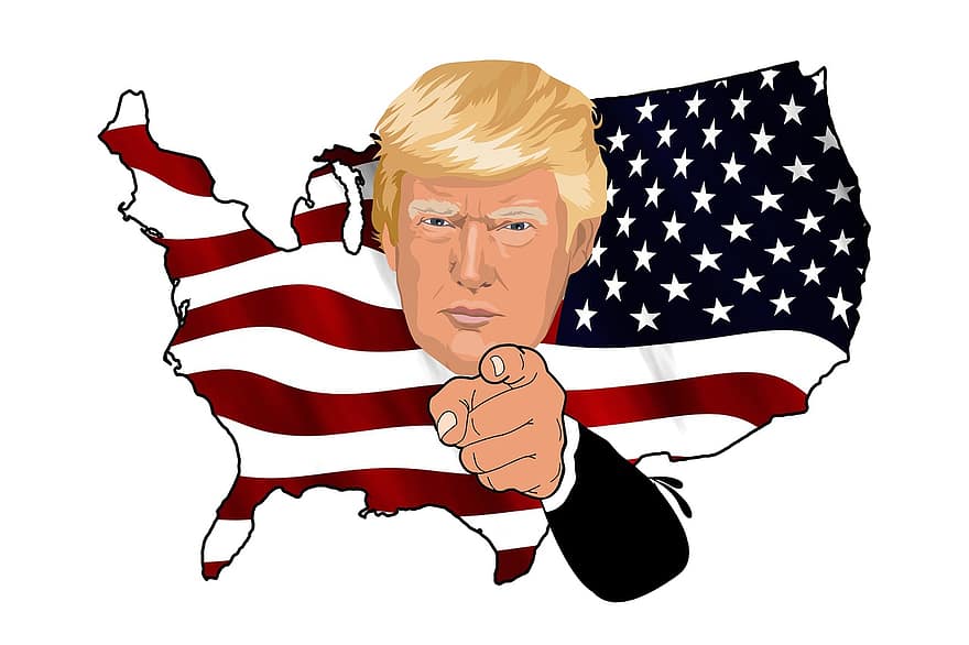 trunfo, Presidente, tio Sam, EUA, América, bandeira, union jack, Donald Trump, republicanos, política, presidência