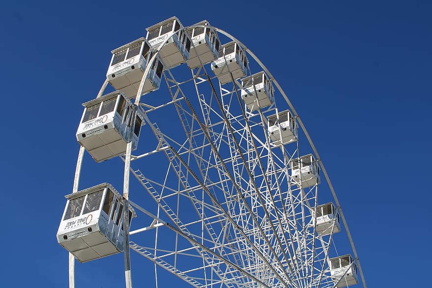 Ferris Wheel, Amusement Park, Entertainment, Gondolas, Leisure, Attraction, Summer, Tourism