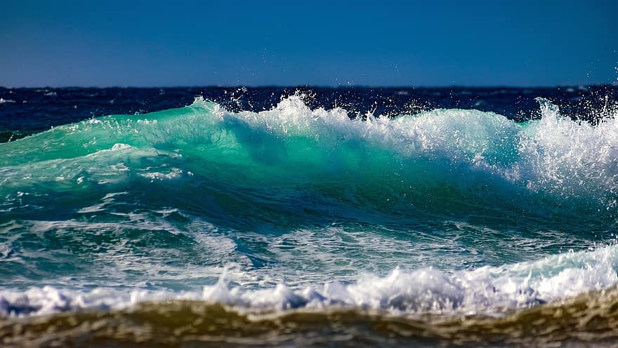 bølger, plaske, ocean, vand, hav, havbølger, spume, Hav skum, natur, surf, spray