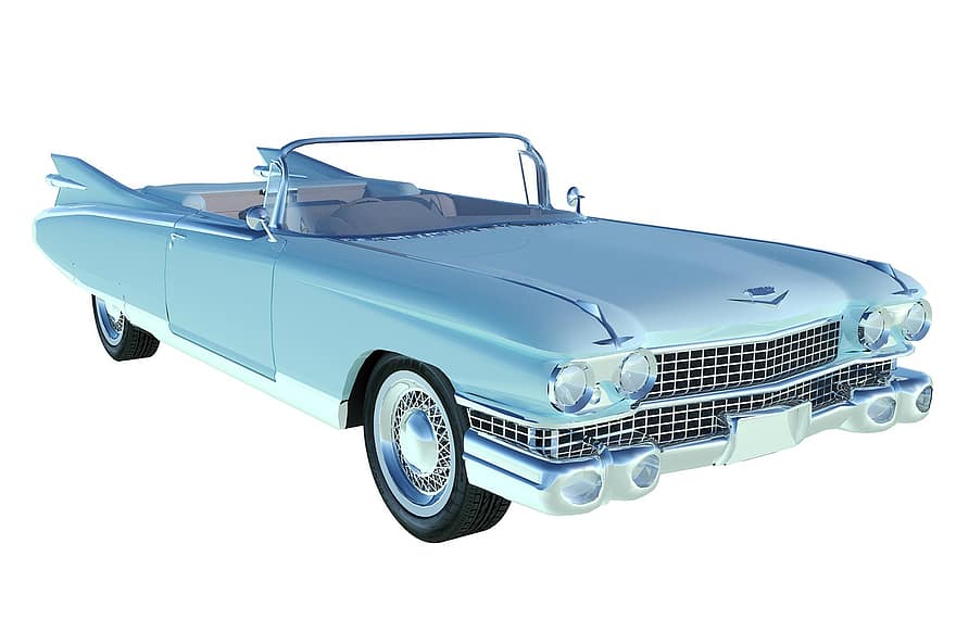 auto, vuosikerta, Cadillac, retro, 1950, ajoneuvo, autojen, antiikki-, nostalgia