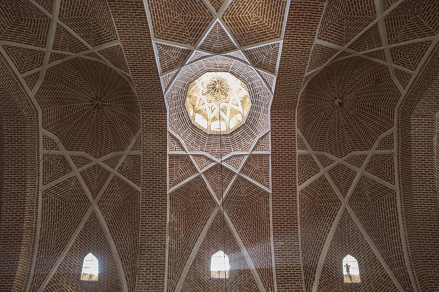 タブライズ、イラン、記念碑、Tabriz Grand Bazaar、天井、インテリア、建築、歴史的な、イラン建築、アート、文化