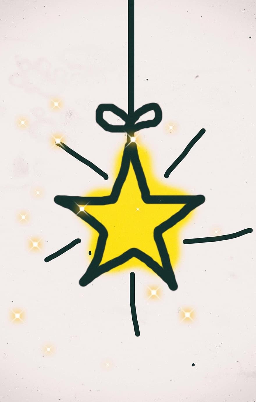 estrella, brilli, llum, Nadal, Betlem, fons, celebració, decoració, resum, hivern, il·lustració