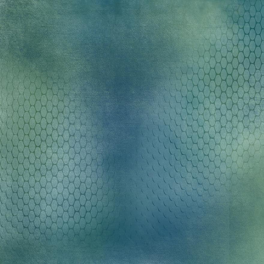 Honeycomb, Background, Blue, Green, Pattern, Texture, Grunge