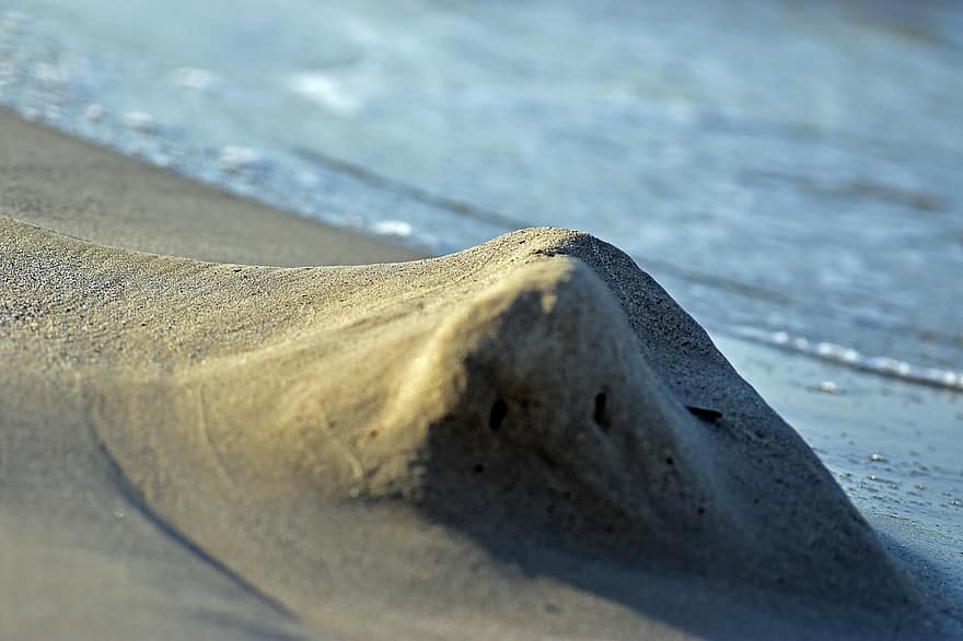 άμμος, παραλία, ακτή, σε εξωτερικό χώρο, ωκεανός, θάλασσα, ακτογραμμή, καλοκαίρι, νερό, γκρο πλαν, κύμα