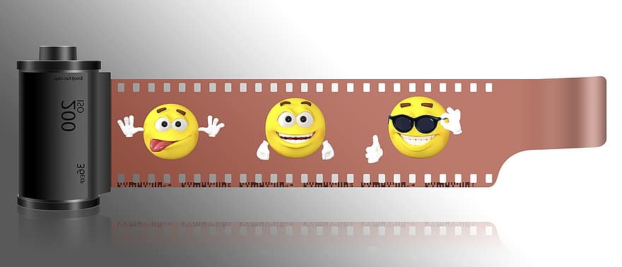 emoji, tira de película