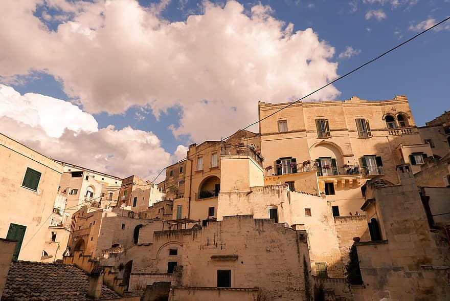 Matera, kylä, Italia, katu, kaupunki, arkkitehtuuri, rakennuksen ulkoa, viljelmät, vanha, historia, rakennettu rakenne