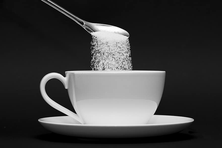 kávé, cukor, tea, közelkép, ital, egyetlen objektum, kávéscsésze, hőség, hőmérséklet, háttérrel, frissesség