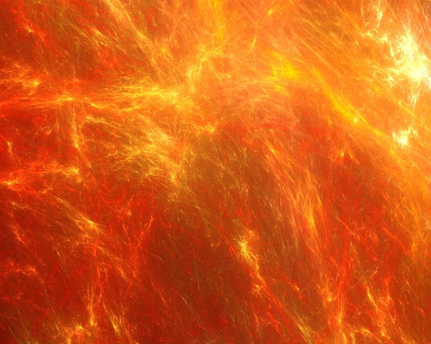 fractal, brand, achtergrond, heet, oranje, vurig, brandend, vlam, brandwond