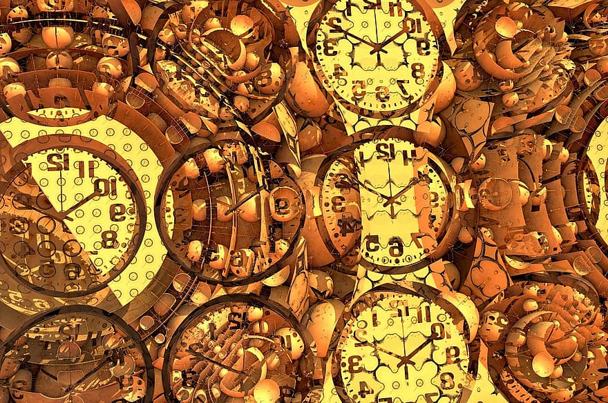 reloj, antiguo, hora, Tiempo marrón