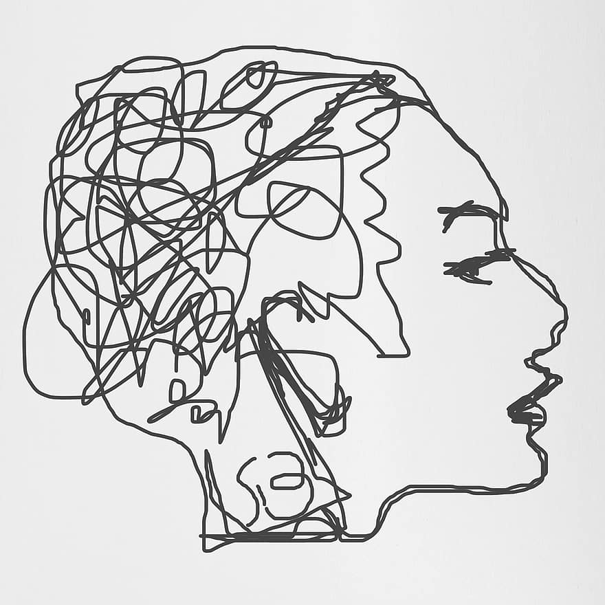 psihologie, minte, gânduri, gândire, frică, cap, idei, haos, creier, îndoială, concentraţie