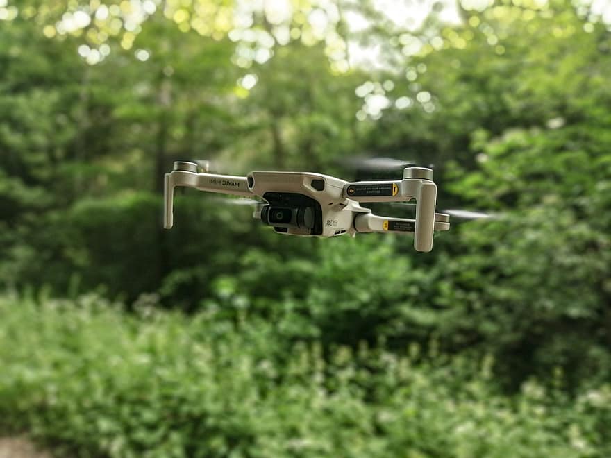 Drone, Quadrocopter, Mavic, Dji, Forest, Flying