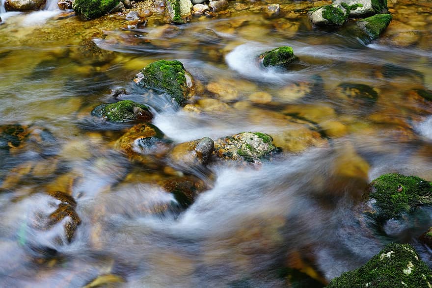 поток, вода, природа, скали, река, рекичка, втурвам се, камъни