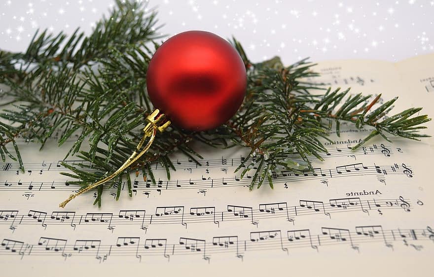 motyw świąteczny, Boże Narodzenie, świąteczne kolędy, dekoracja, uroczystość, zimowy, tła, pora roku, drzewo, zbliżenie, świąteczna ozdoba