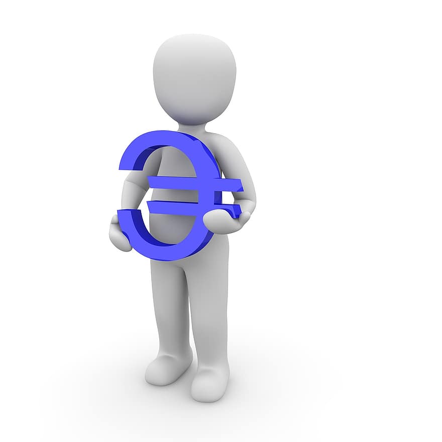 euro, tegn, 3d, symbol, Europa, valuta, euro tegn, europeisk, finansiere, penger, kontanter og kontantekvivalenter