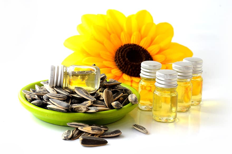 olej, slunečnice, semena, lahví, slunečnicová semínka, slunečnicový olej, produkty, Slunečnicové produkty, rostlina, květ