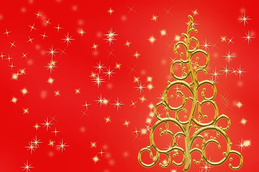Weihnachtsbaum, Sterne, Weihnachten, Weihnachtsmotiv, Weihnachten Hintergrund, Weihnachtskarte, Grußkarte, Hintergründe, Feier, Dekoration, Winter