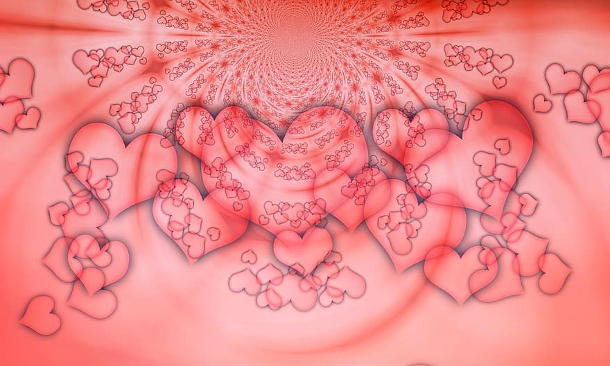 Heart, Love, Friendly, Pattern, Background, Abstract, Valentine's Day, Amorous