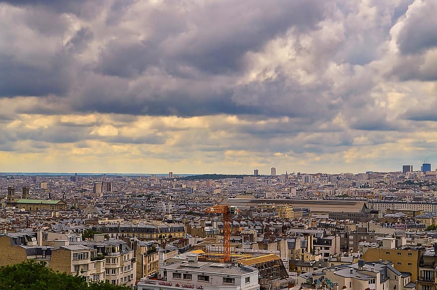 इमारतों, छतों, शहरी, चित्रमाला, Faridabad, पेरिस