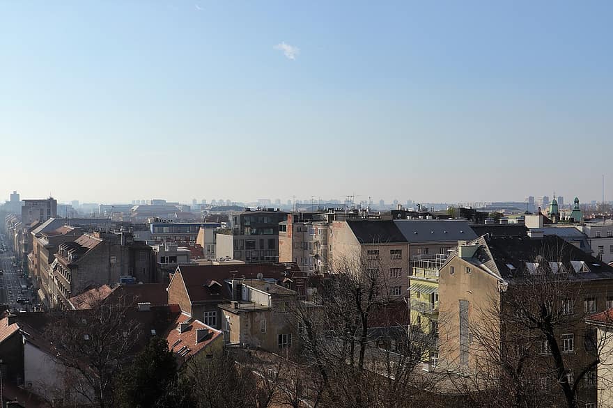 будівель, Загреб, архітектура, міський, панорама, місто, подорожі, туризм, на відкритому повітрі, міський пейзаж, дах