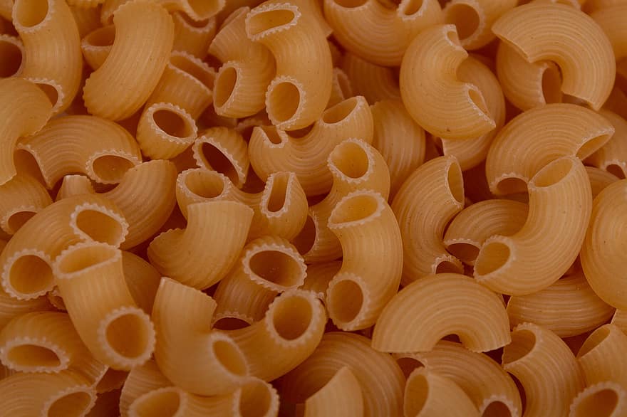 Macaroni, Pasta, Uncooked Pasta, Background, food, backgrounds, close-up, shape, meal, dry, healthy eating