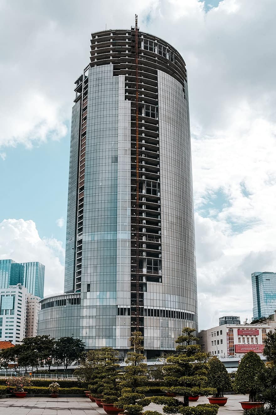 la tour, bâtiment, structure, Saigon, grande hauteur