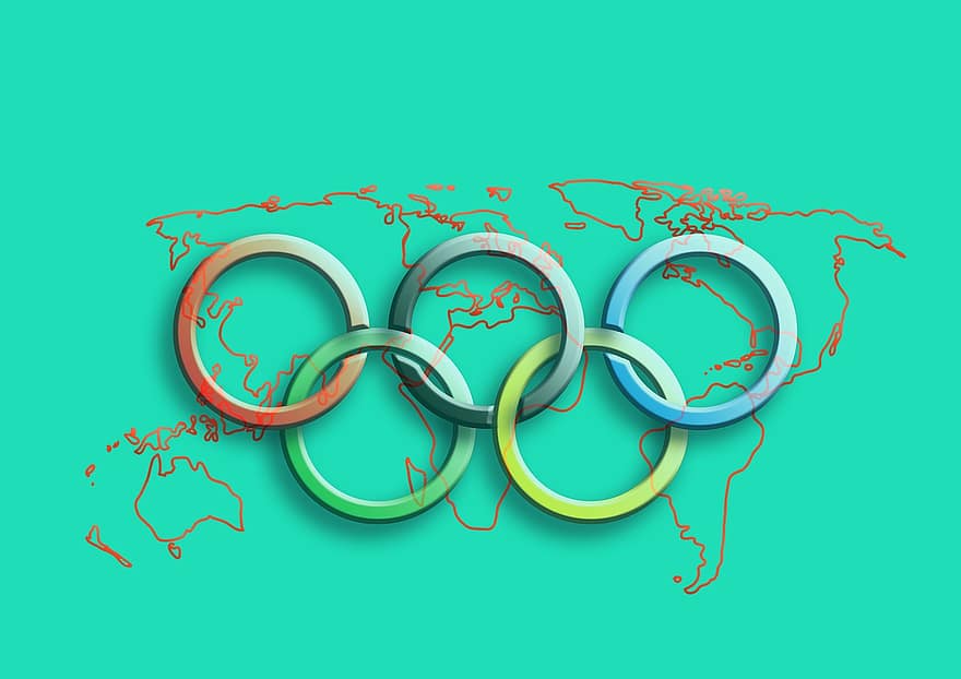 Olympia, Kreise, rio, Boden, Olympische Spiele, olympisches Logo, Wettbewerb