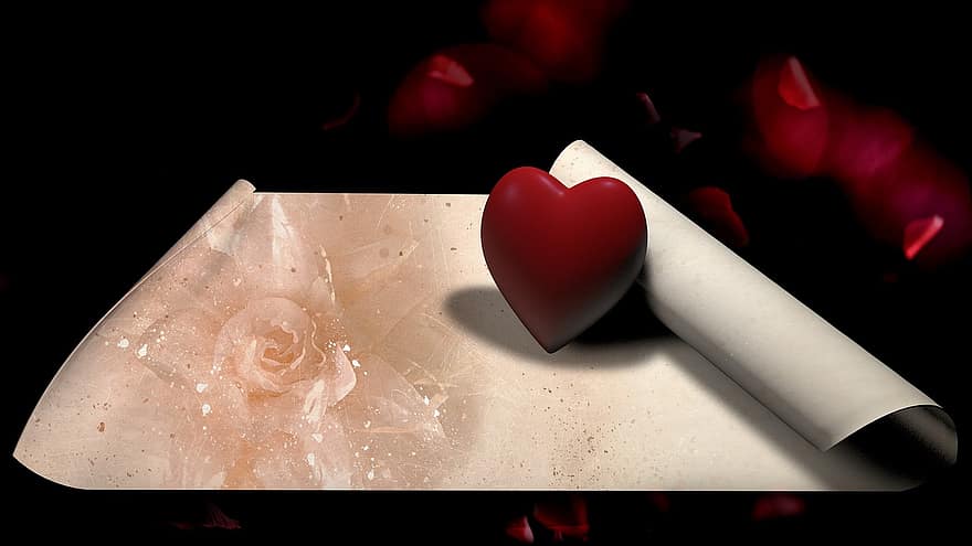 Love Letter, Love, Letters, Valentine's Day, Heart, Romantic, Congratulations, Declaration Of Love, Invitation, Rose, Map