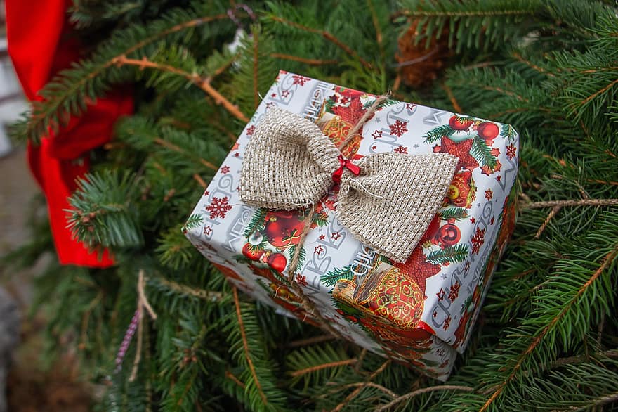 cadeau, Noël, vacances, Sapin de Noël, surprise, présent, décoration, fête, saisonnier, de fête