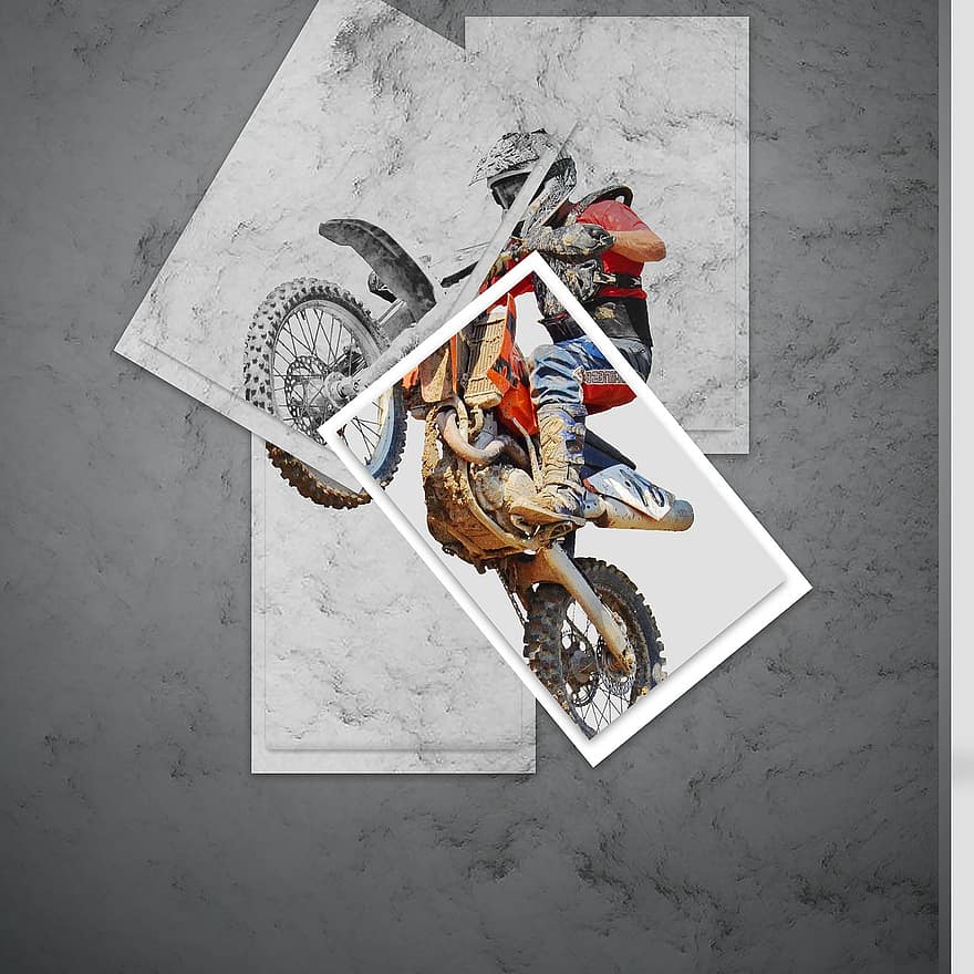 motocross, motorfiets, race, sport-, rijder, wedstrijd, voertuig, sport, snelheid, mannen, extreme sporten