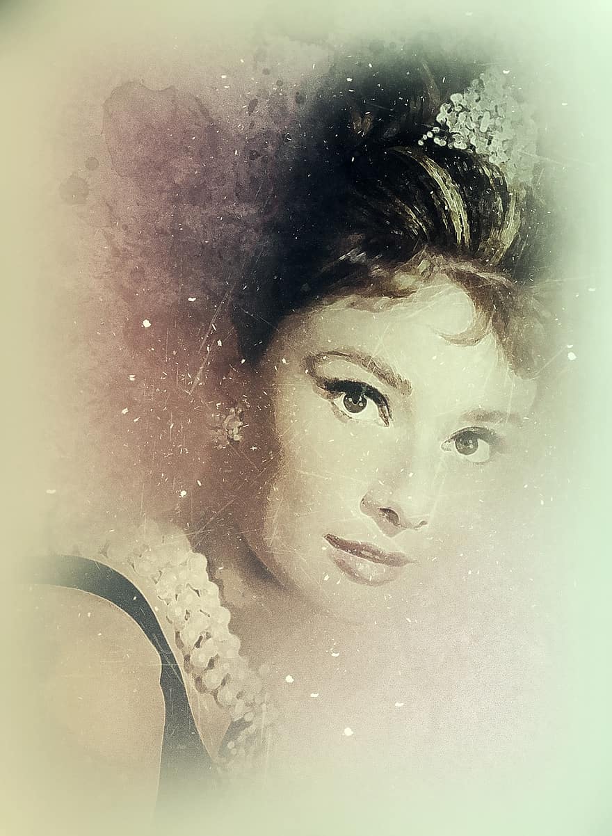 Audrey Hepburn, actrice, ancien, films, étoile, célébrité, classiques, nostalgie, cinéma, Hollywood, femelle