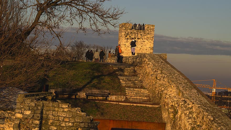 zamek, Europa, architektura, Belgrad, znane miejsce, historia, stary, stare ruiny, kultury, średniowieczny, starożytny
