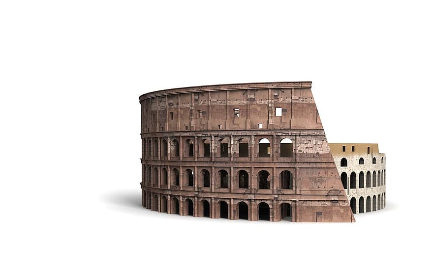 Roma, colosseum, arena, architektūra, pastatas, bažnyčia, lankytinos vietos, istoriškai, turistų atrakcijos