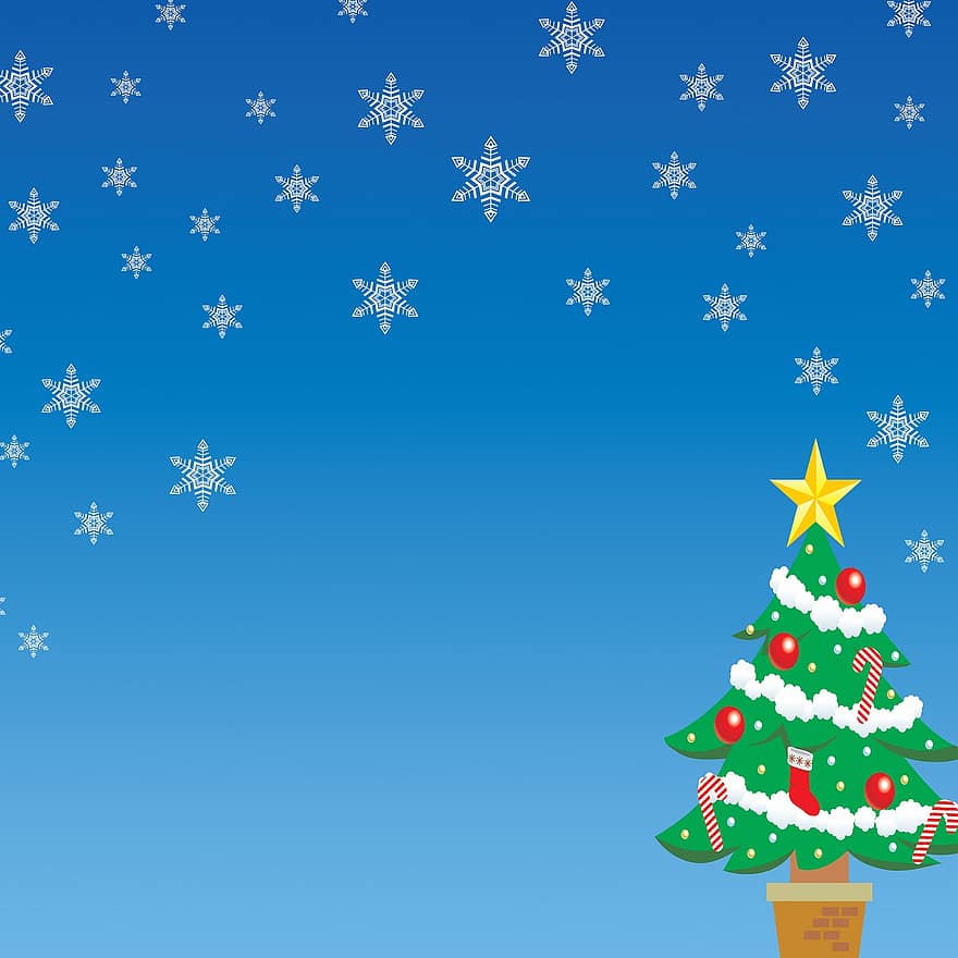 sfondo di Natale, la neve, bokeh, inverno, i fiocchi di neve, bianca, fiocco di neve, cartolina, vacanza, Avvento, dicembre